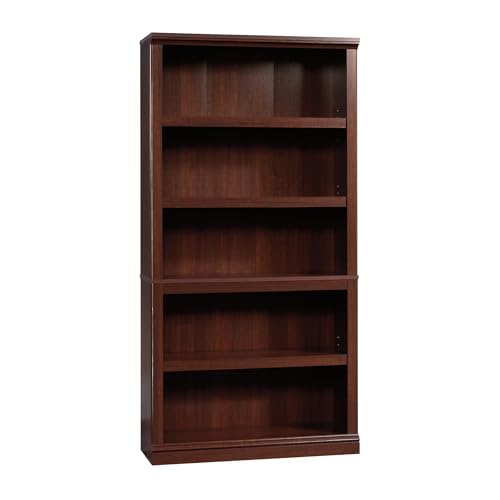 Miscellaneous Storage 5-Shelf Bookcase/ Book shelf, Select Cherry finish