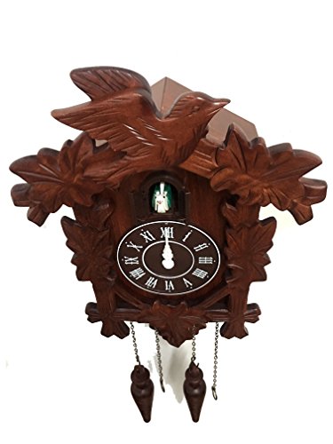 Rylai Cuckoo Clock, Wooden Cuckoo Clock, Handcrafted Wall Clock, Large Cuckoo Clock, Traditional German Clock, Battery Operated Clock, Night Mode Clock, Vintage Home Decor, Singing Bird Clock, Living Room Decorative Clock - Image 2